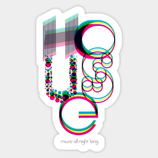 House (Music All Night Long) Sticker